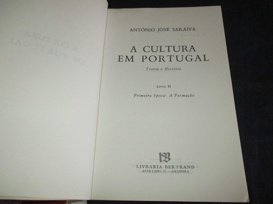 Livros A Cultura em Portugal António José Saraiva