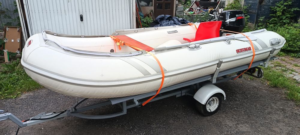 Zestaw ponton Suzumar + silnik Suzuki 15 HP + wózek
