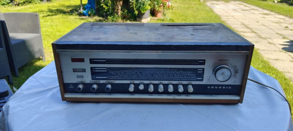 Stare radio antyk Grundig Stereomeistrer 155 amplituner stereo lata 60 retro vintage
