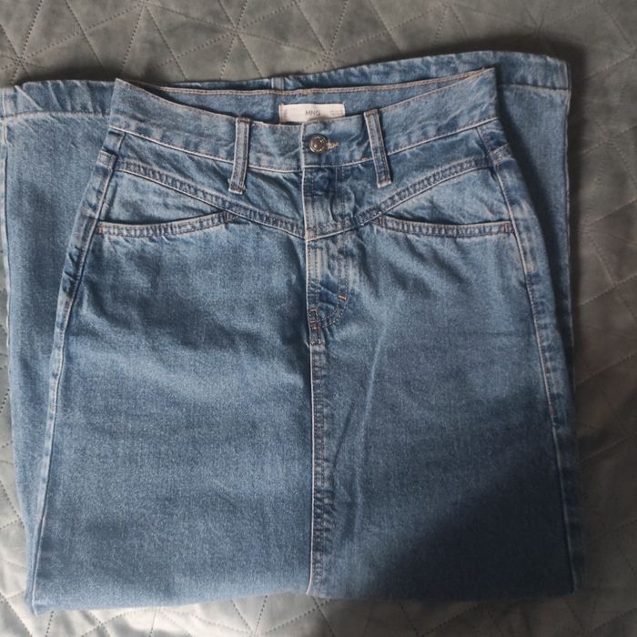 Джинсова спідниця міді максі Mango