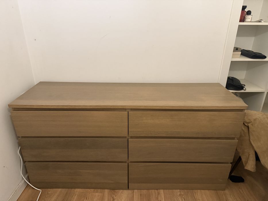 MALM comoda castanha do Ikea