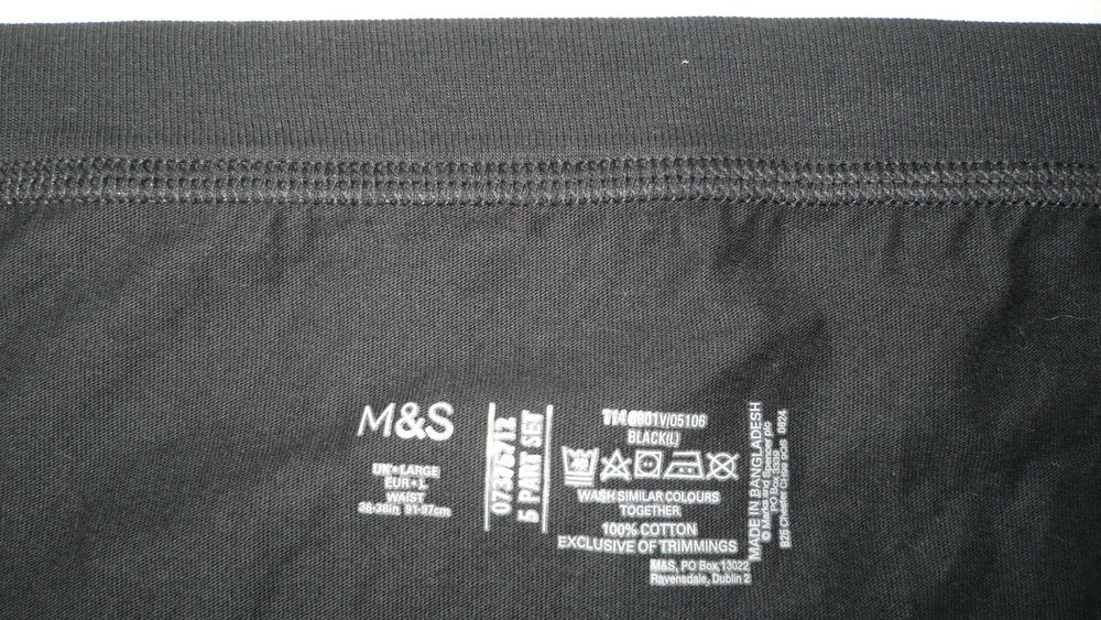 M&S оригінал чоловічі чорні труси бріфи сліп плавки супер якість