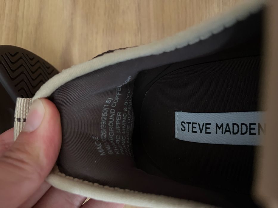 Sapatilhas Steve Madden Mulher 39 castanho e beige