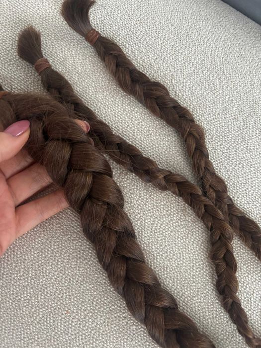 Naturalne włosy dziewicze – 50 cm / 110 g – ciemny blond