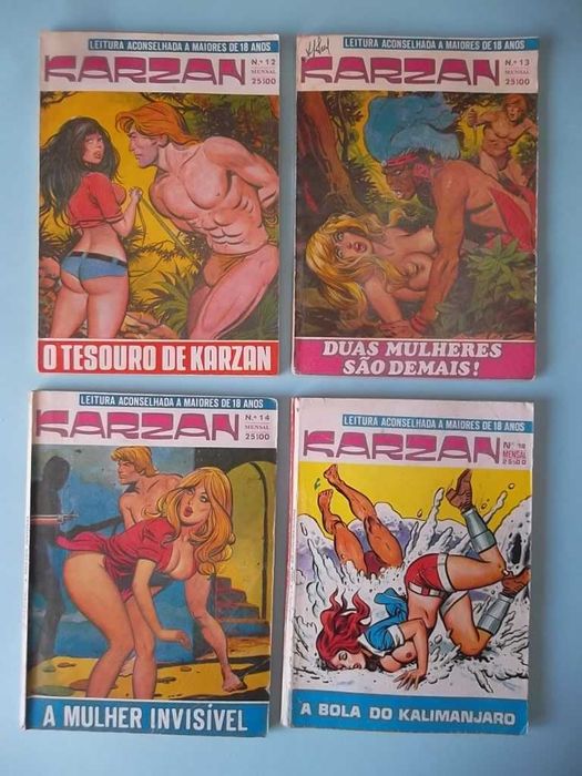 "KARZAN" - Clássico da Banda Desenhada erótica em Portugal