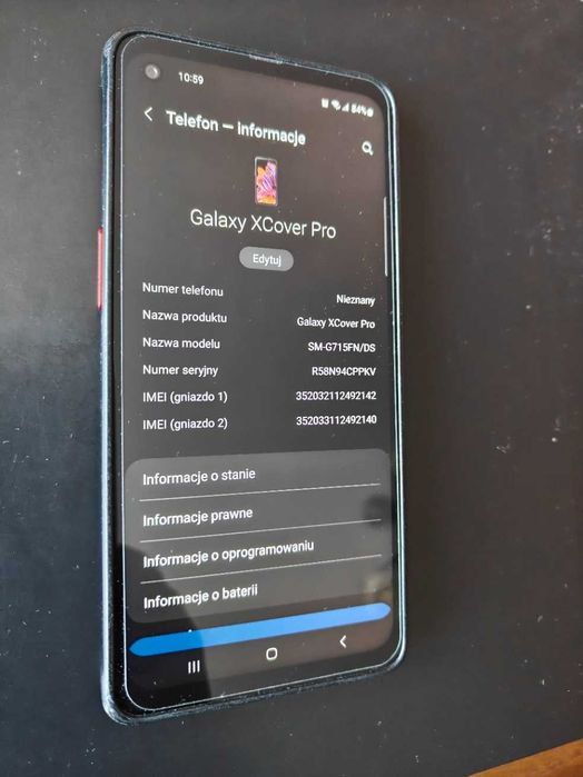 Samsung Galaxy xCover Pro - sm-g715fn/ds