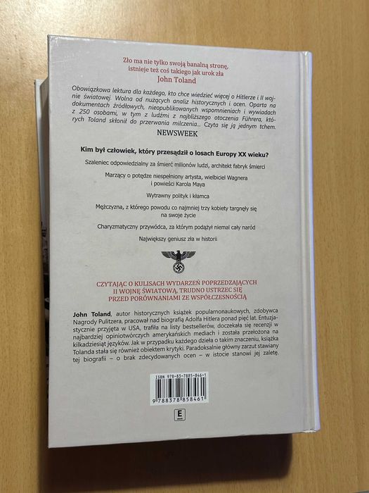 Książka "Hitler reportaż historyczny " autor John Toland