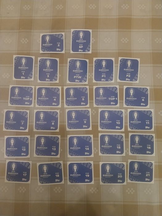 Euro 2024 lote 27 cromos Portugal
