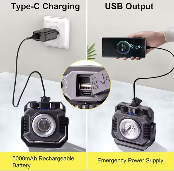 Litokala LF-786, двосторонній СОВ ліхтар+червоне світло