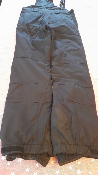 spodnie narciarskie czarne z szelkami, XXS, XS, S, taliowane, ok. 164