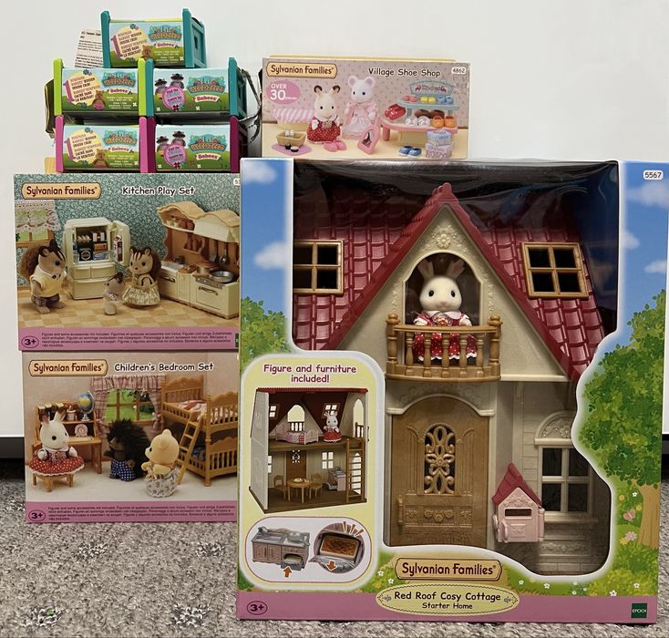Sylvanian families calico critters семья чихуахуа ежиков белочек