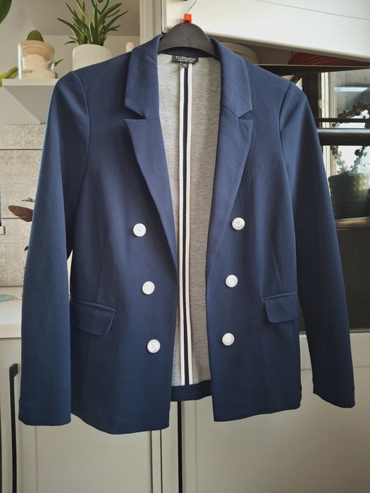 Rozmiar S, Topshop granatowa marynarka, żakiet