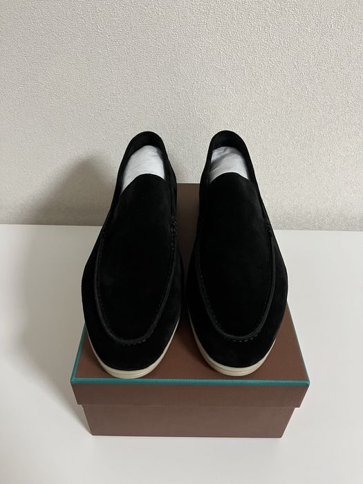 Лоферы Loro Piana Summer Walk Black Suede 46(30cm)