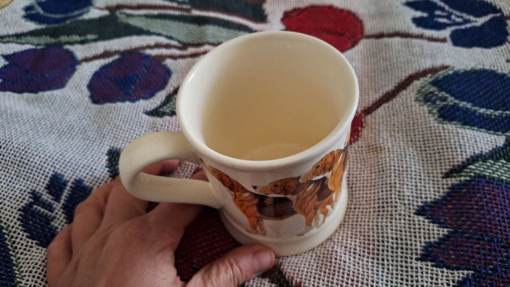 Kubek angielski psy gończe ogary vintage