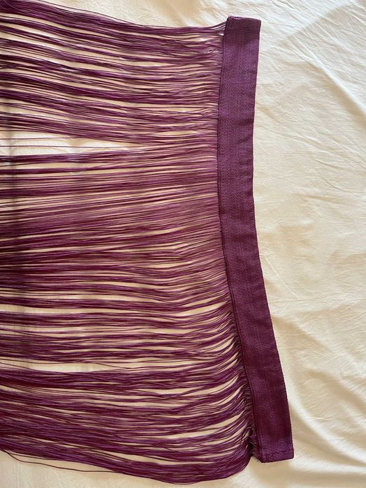 Cortinas em Roxo Transparentes e com Fios (350cmx230cm)