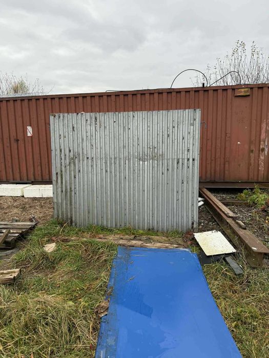 Panel ogrodzeniowy pełny z blachy trapezowej 2,5m x 2m