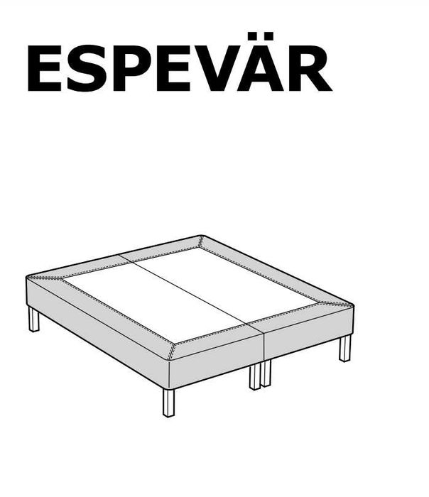 Sommier IKEA ESPEVÄR c/pés 160x200 cm