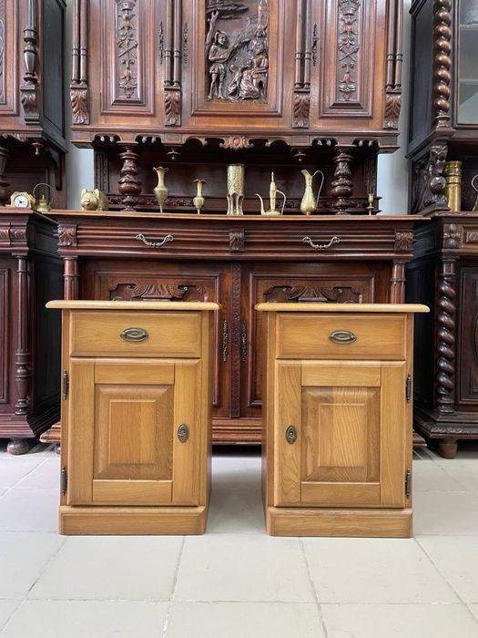 Ліжко дерево кровать дуб 3059 тумба приліжкова 3060