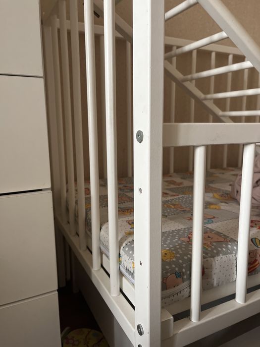 Дитяче ліжко кроватка з маятником САМОВИВІЗ