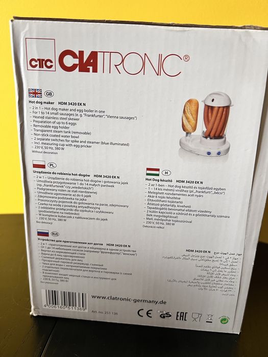 HotDog maker Clatronic433491962674565124