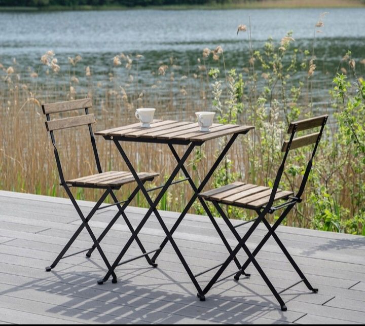 Zestaw mebli ogrodowych krzesła stolik