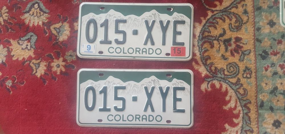 Colorado para tablic rejestracyjnych usa oryginal
