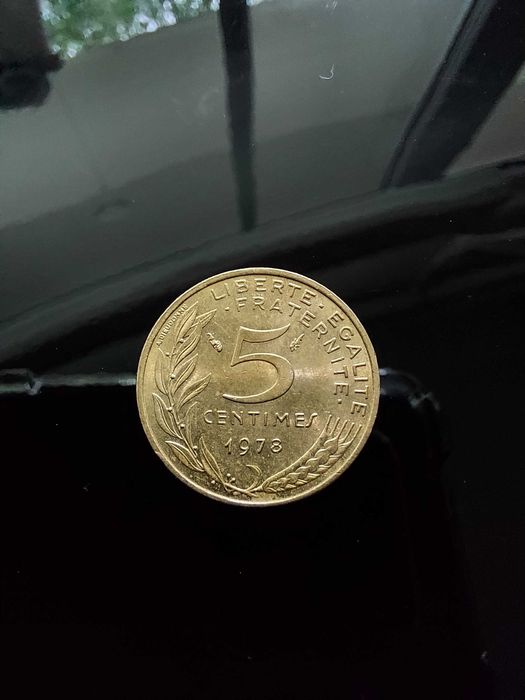 Moneta 20 (1967r.) i 5(1978r.) centimes-ZESTAW 2szt.