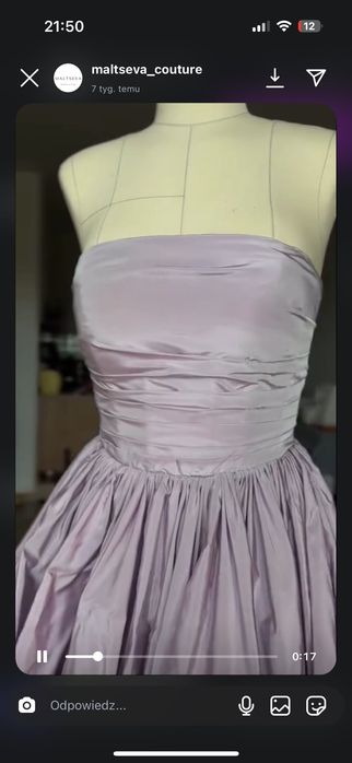Suknia balowa wizytowa wieczorowa
