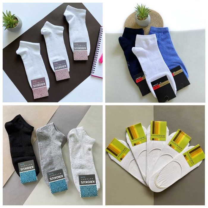 Чоловічі шкарпетки роздріб класичні, короткі, трекінгові, жакардові