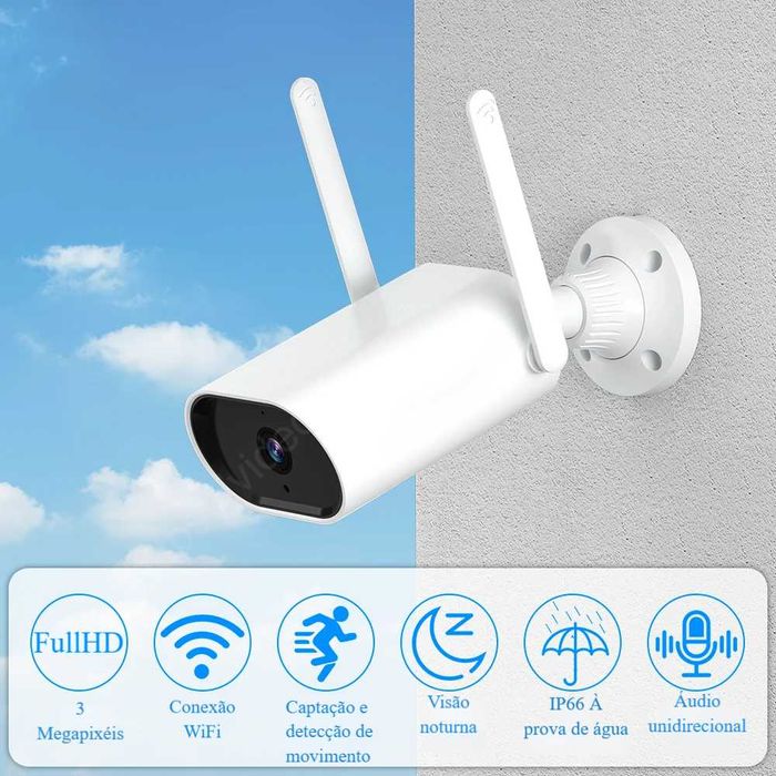 Câmara de Vigilância‼️3MP‼️Compatível com NVR‼️Visão Noturna