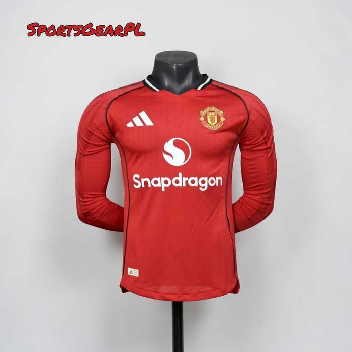 25/26 Manchester United Koszulka LongSleeve Wersja MECZOWA Domowa ROZMIAR L