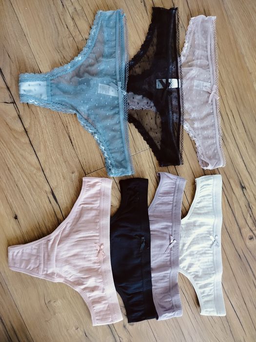 Nowe stringi damskie rozm. S (7par)