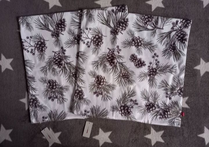 NOWE 2x poszewka pinha choinka święta gałązki home & you home&you