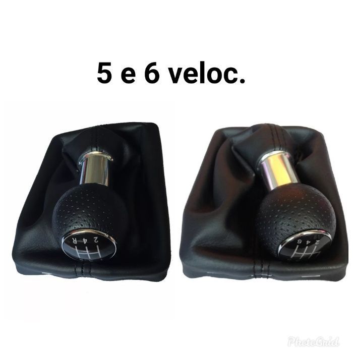 Moca manete de velocidades Audi A4 B6 e B7 nova com fole ( PELE)