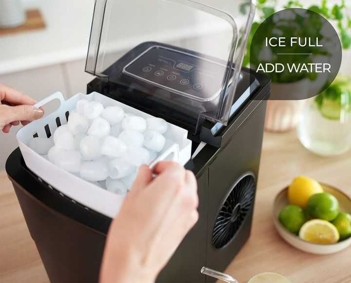WYDAJNA Kostkarka do lodu 12KG domowa maszyna do kostek ekspresowy lód