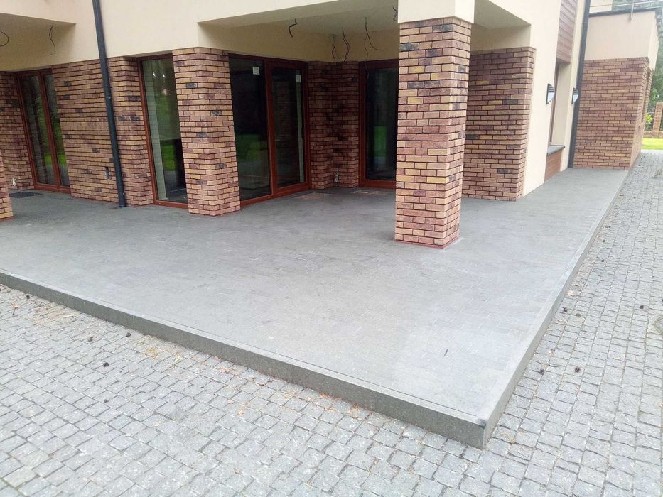 PROMOCJA ! Kostka brukowa Granitowa CZARNA cięta płomieniowana!!