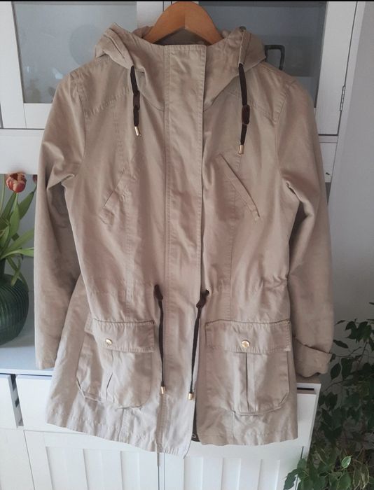 Parka Zara M/38 beżowa