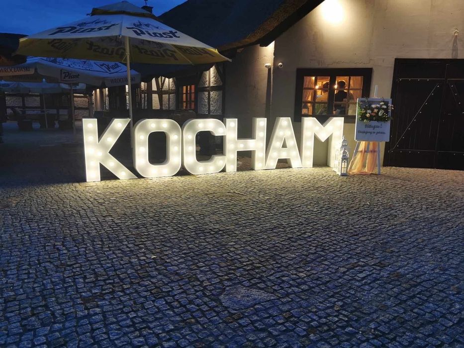 Napisy 3D LOVE, KOCHAM, MR&MRS zestaw