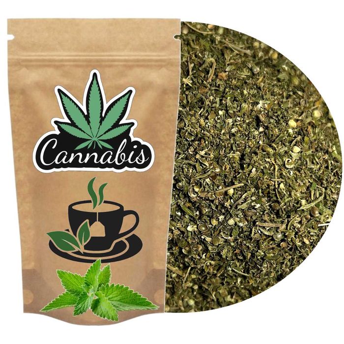 Herbata Konopna CBD + Melisa 500g Susz Konopny Sen Stres Ziołowa Tea