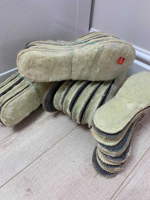 Зимние стельки для обуви из овчины
