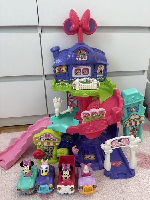 VTech tut tut autka Minnie Mouse 4 samochodziki