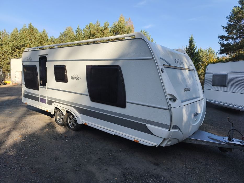 PRZYCZEPA Kempingowa Dethleffs 650 2010 rok 6,5m klima namiot