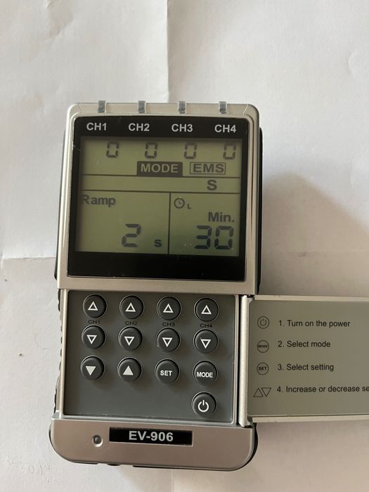 Czterokanałowy Elektrostymulator TENS/EMS