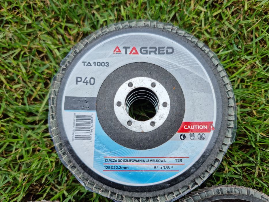 Tarcza listkowa do szlifowania 125 MM / 22,23 MM P40 NOWE