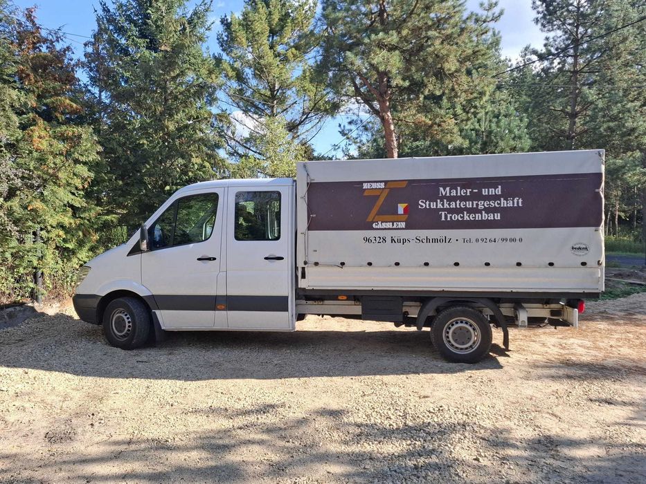 Sprinter brygadówka doka plandeka 7 osobowy 313 cdi