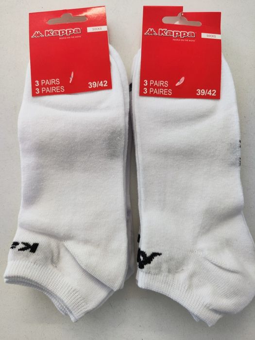 Skarpety bawełniane do sneakersów 6-pak włoskiej firmy Kappa, rozmiar