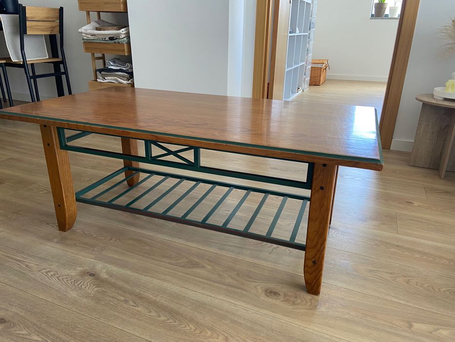Mesa em Madeira Maciça e Ferro