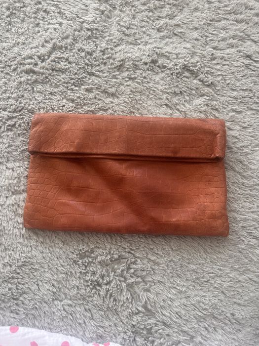 Сумка клатч из натуральной кожи