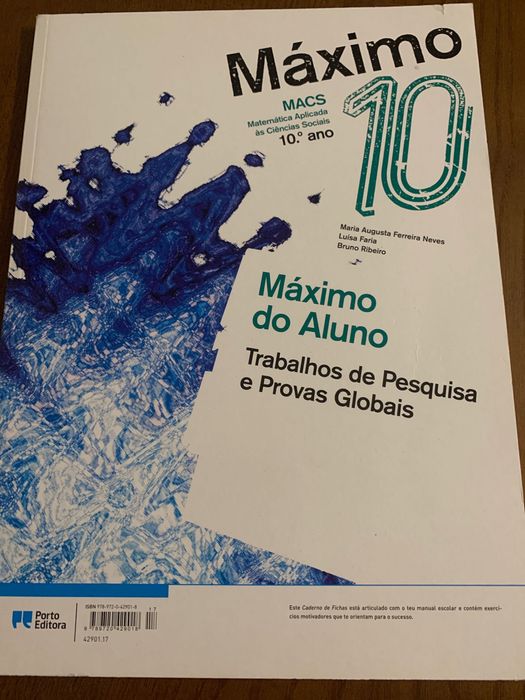 Caderno de atividades 10 ano máximo (MACS)