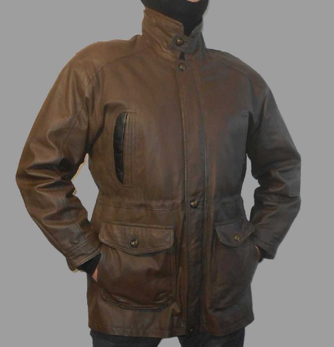 Кожаная деми. куртка.Германия.